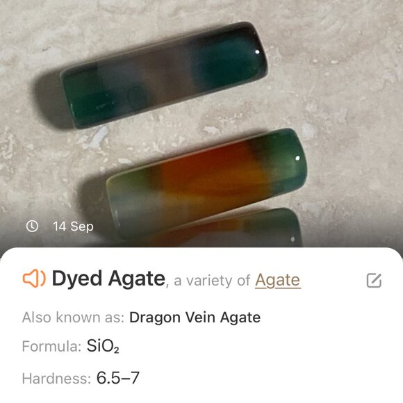 2/$20, Multicolor Dyed Agate Pendant - Picture 9 of 10